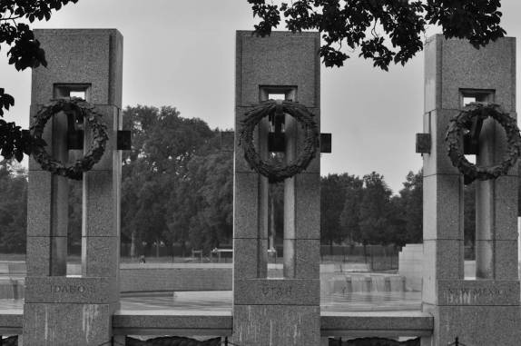 Monumento à 2a Guerra Mundial, em Washington DC, capital dos Estados Unidos